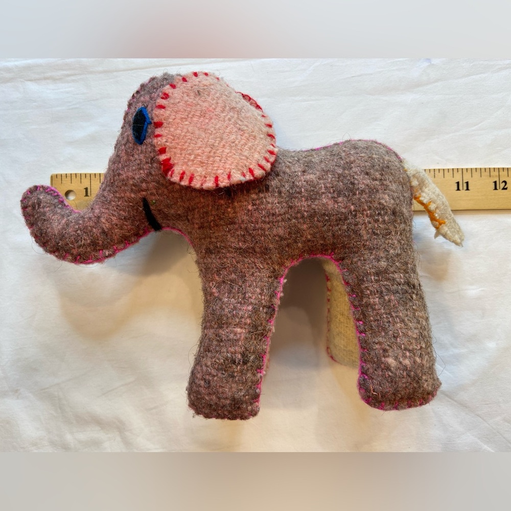 Twoolies, Elephant Stuffed Plush Animal Fun colors, Eleven Design Studio